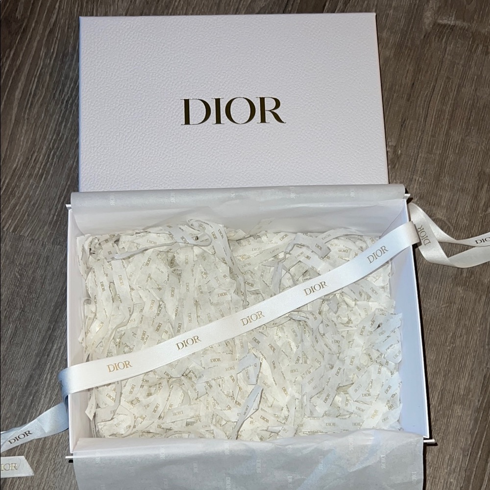 Dior Luxurious White Box with Gold Lettering